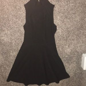 Halter top black dress gothic style